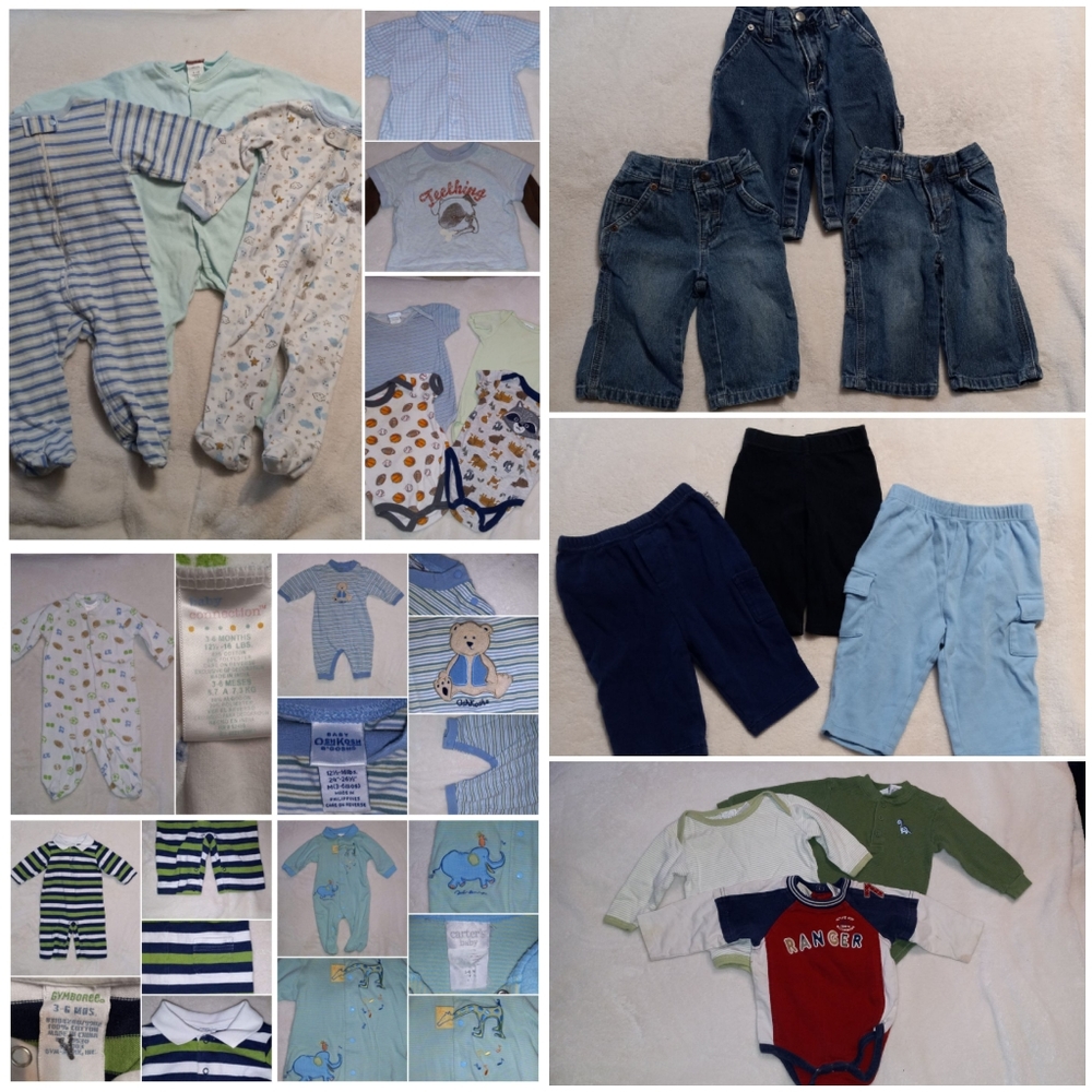 22 piece bundle of (3-6 months) baby boy clothes